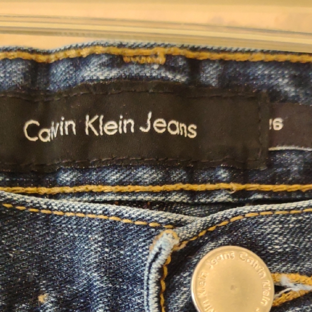 Calvin Klein Women's Boot Cut Jeans - Dark Blue - Picture 2 of 9
